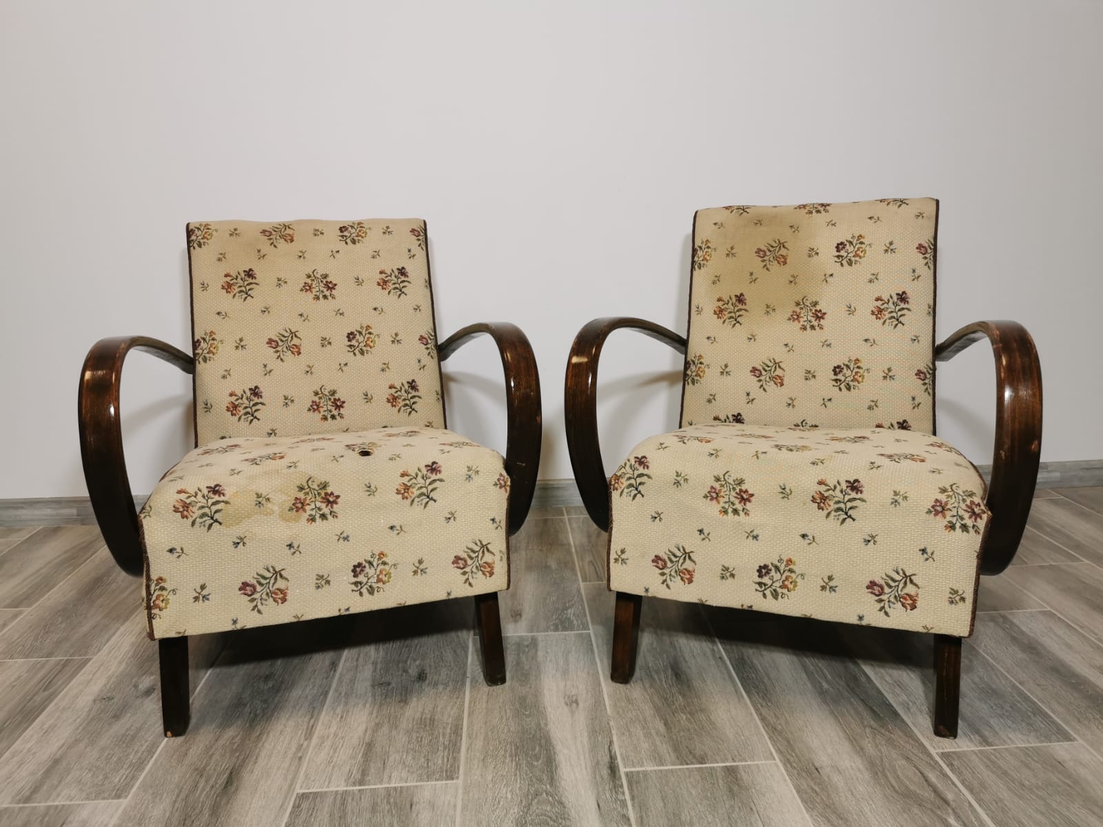Armchairs by Jindřich Halabala