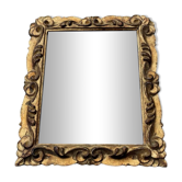 Vintage gilded wood mirror 32.5 x 38