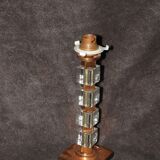 Copper glass table lamp