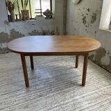 70s oval pine table from Les Arcs