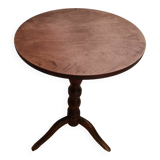 Guéridon rond en bois pied tripode
