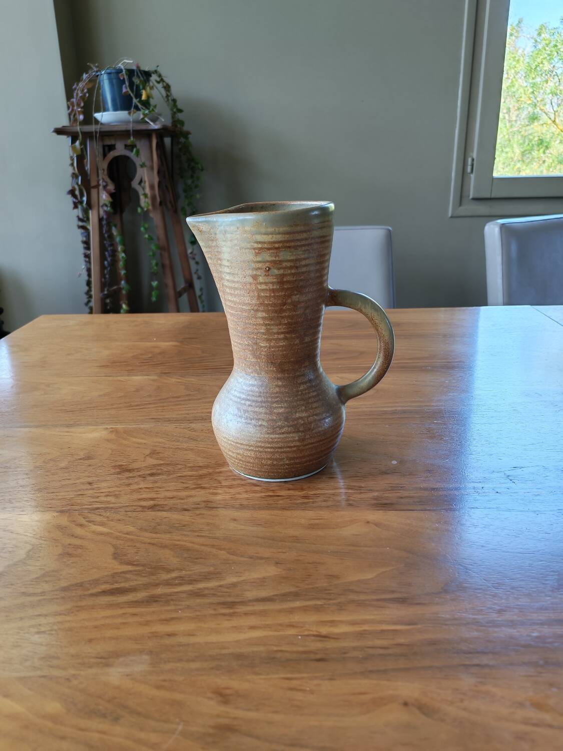 Vintage stoneware jug Crespo Digoin