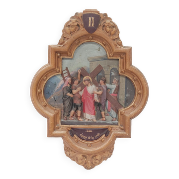 Terracotta decoration "stations of the cross"
