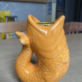 Bougeoir poisson orange