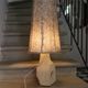 Large sculpted stone lamp, in the style of Albert Tormos, 1970s.