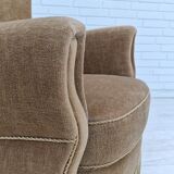 1970s, Danish design, velour chair, original condition, beech wood