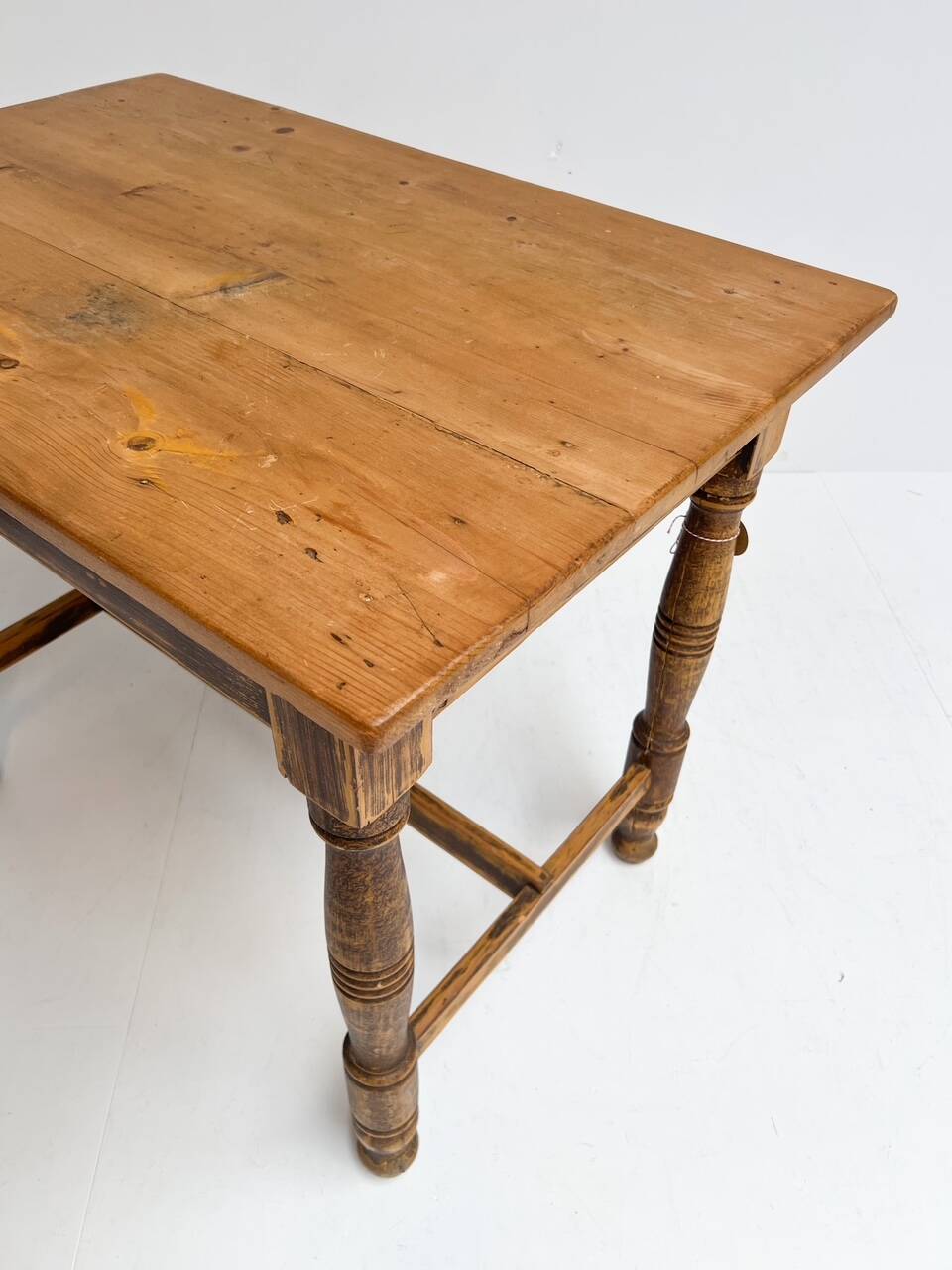 Brocante brown dining table, 1970's