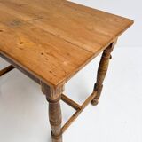 Brocante brown dining table, 1970's