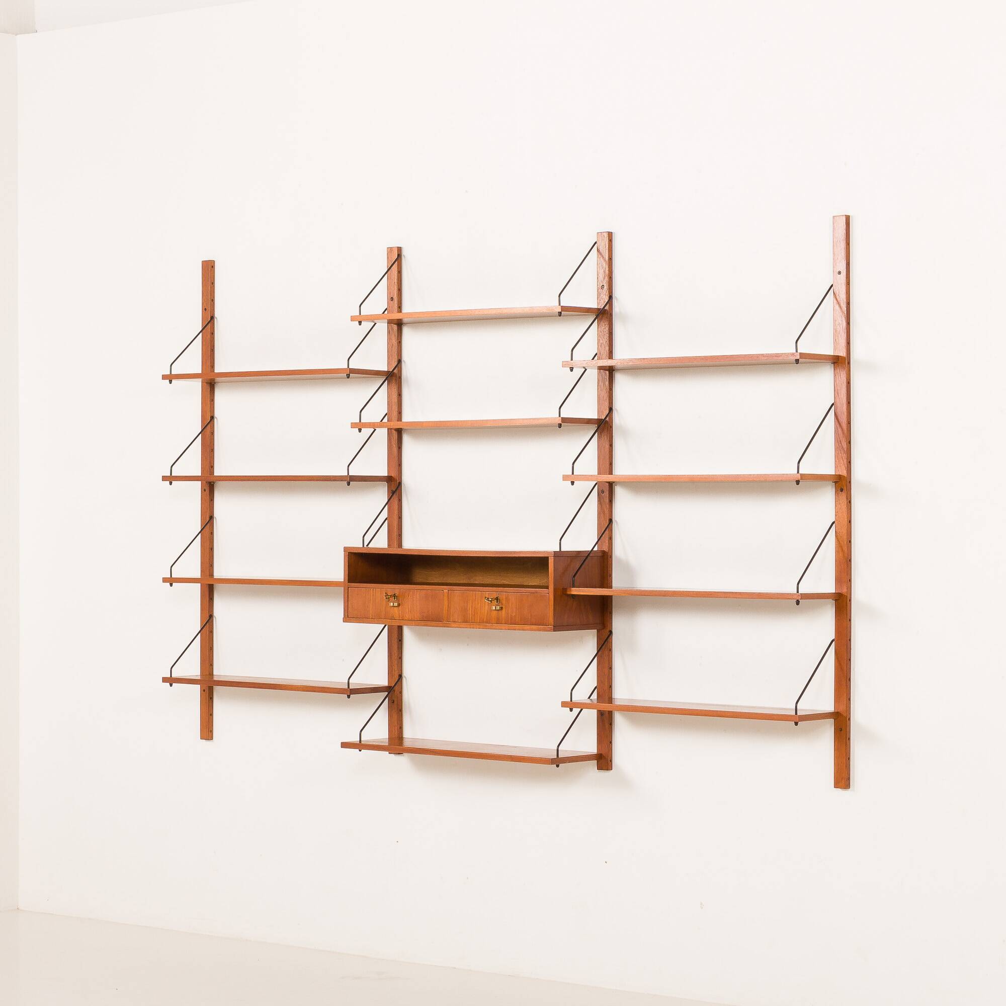 Danish teak bookcase, 1960s