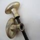 Antique oval brass door handles