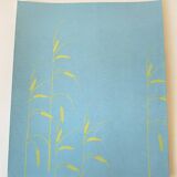 80s screen printing, gilded wood glass frame