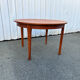 Vintage Scandinavian teak round table – 1960s