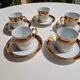 Fine porcelain coffee service, Arc de Triomphe model, La Table Impériale.