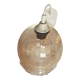 Suspension vintage verre legerement fumé ambré