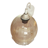 Hanging lamp vintage glass lightly smoked amber