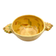 Provencal bowl in yellow ceramic and scrolls