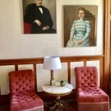 Pair of toad armchairs