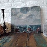 Oil on seascape panel