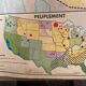 Ancienne planche scolaire Etats-Unis