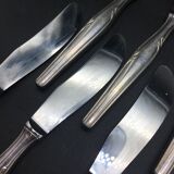 12 silver metal knives
