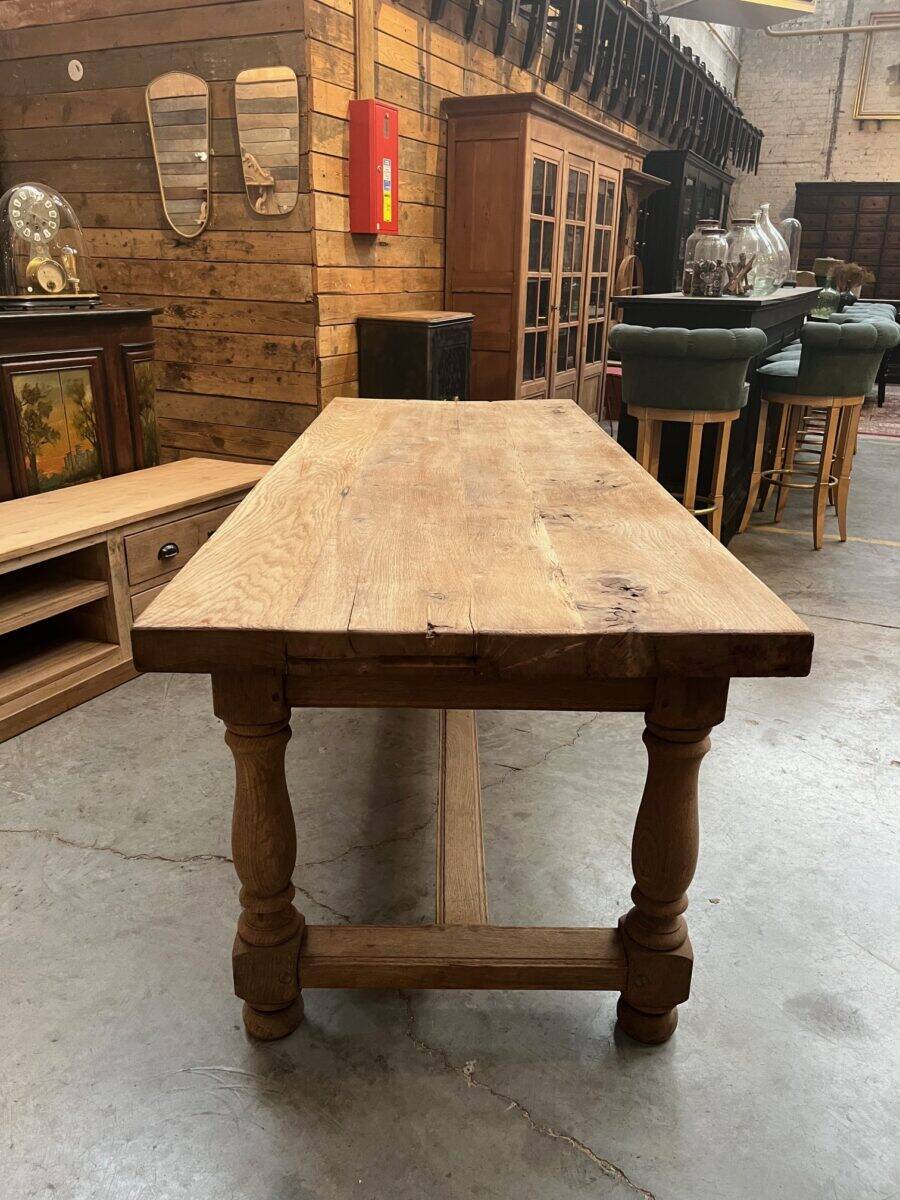 Early 20th century oak farmhouse table