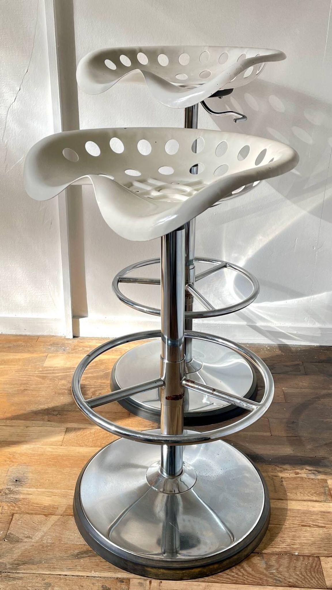 Tabouret haut mirima vintage assise tracteur