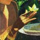 Important Oil on Canvas “La Tahitienne” signed Morillon – 1985