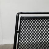 Set of vintage postmodern metal accent chairs by Rolf Rahmlow, 1980s.