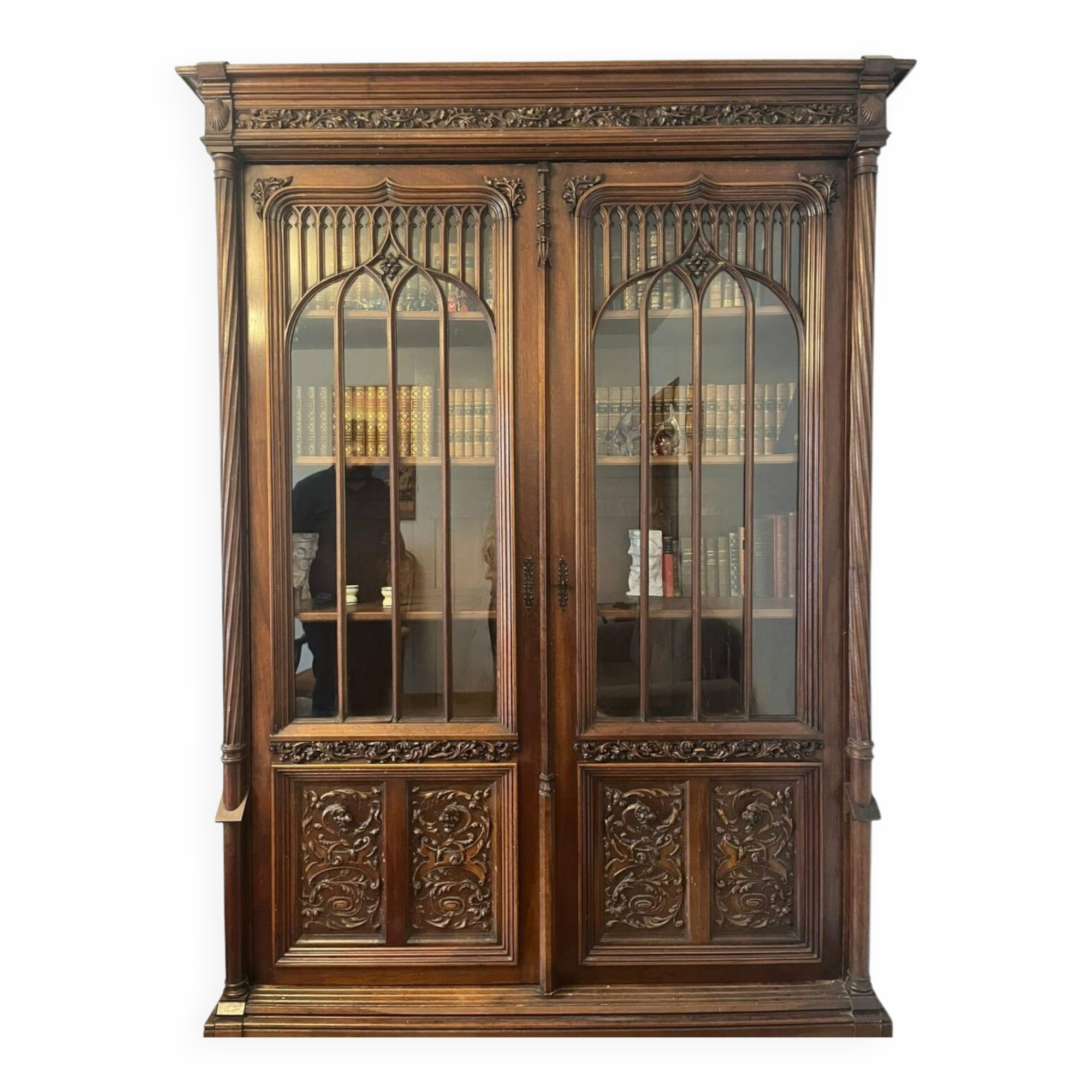 Antique wardrobe in neo-Gothic style