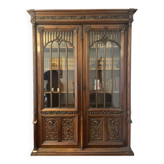 Antique wardrobe in neo-Gothic style