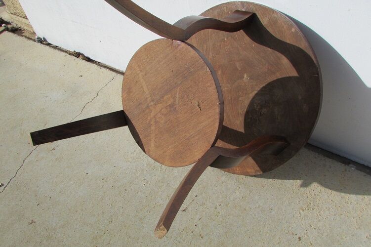 Healing tripode art deco walnut