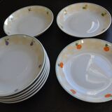8 Guy Degrenne plates, “sweet and salty” model