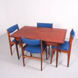 Vintage Teak Extendable Dining Table, 1960s