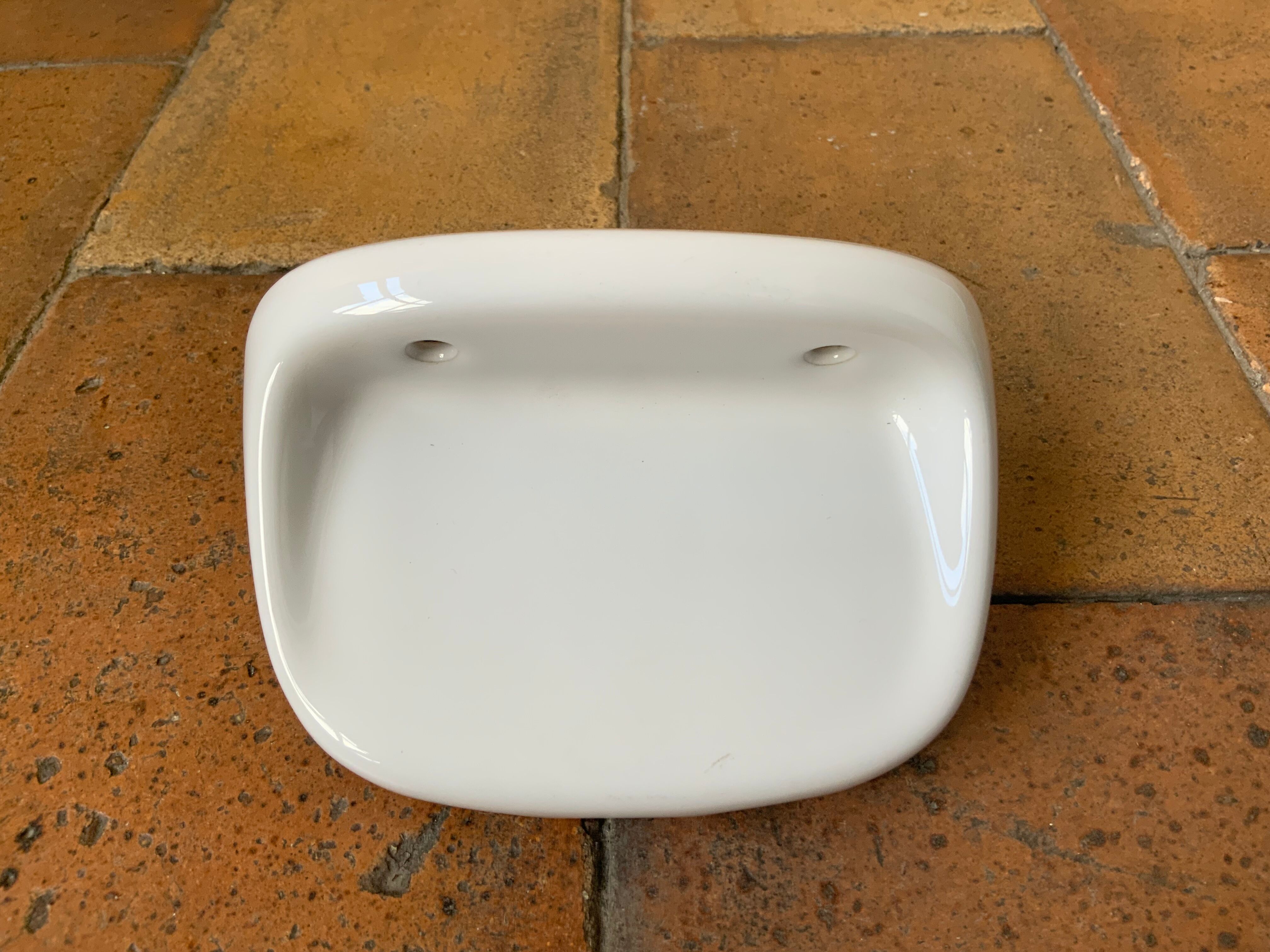 Porcelain soap holder