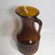 Service old decanter and its 6 glasses for orange juice - geometric vintage