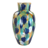 Glazed terracotta floor vase