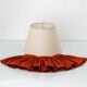 Polychrome Dutch Delft Table Lamp, Tichelaar Makkum, with New Loose Pleat Silk Shade