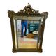 Bevelled mirror with gilded stucco parclose, from the Napoleon III period