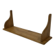 Vintage shelf  in oak wall rack book 1970s wood minimalist design