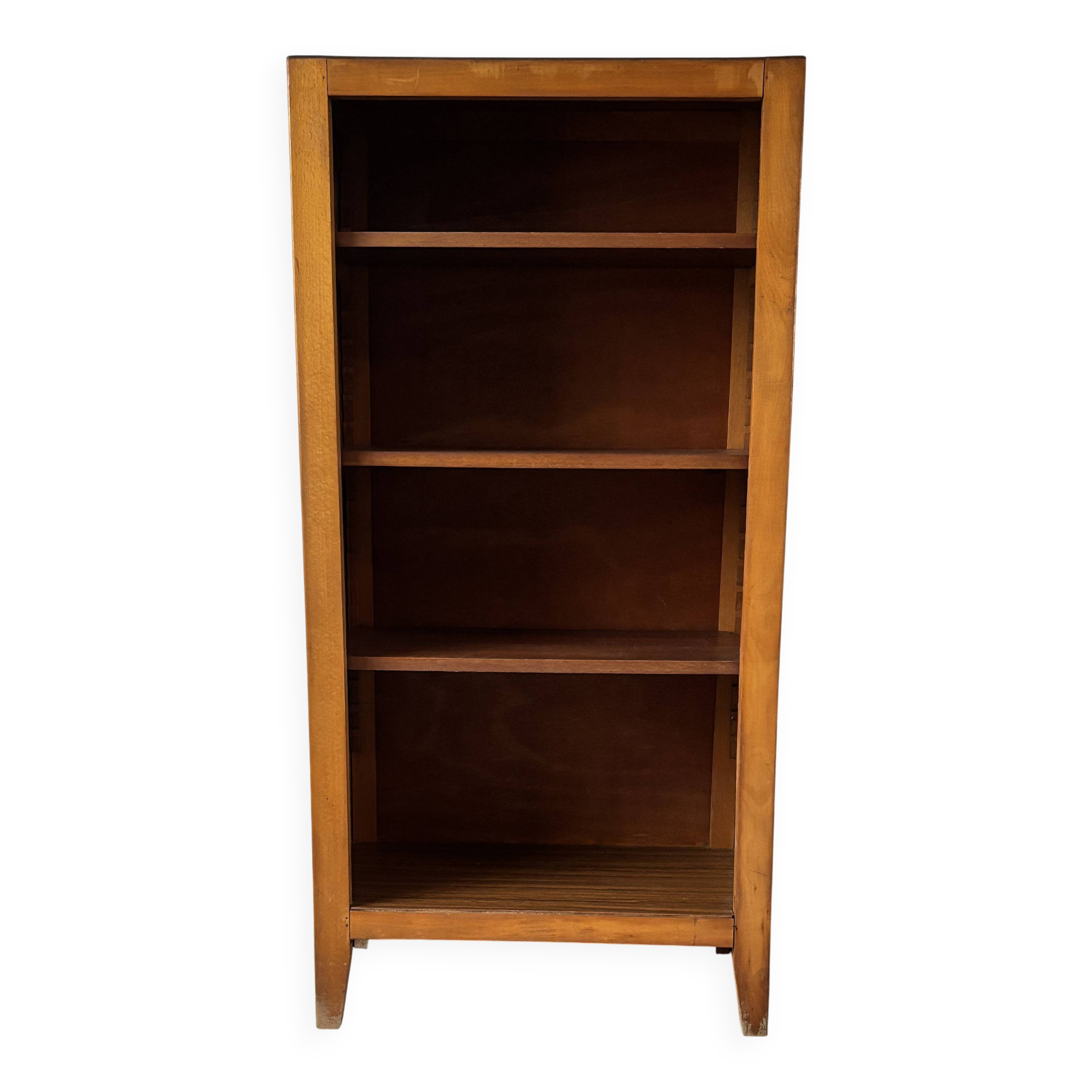 Small vintage oak library - Modular shelves, 1960s