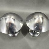 Pair Bauhaus Chrome Adjustable Table Lamps, 1930s Czechoslovakia
