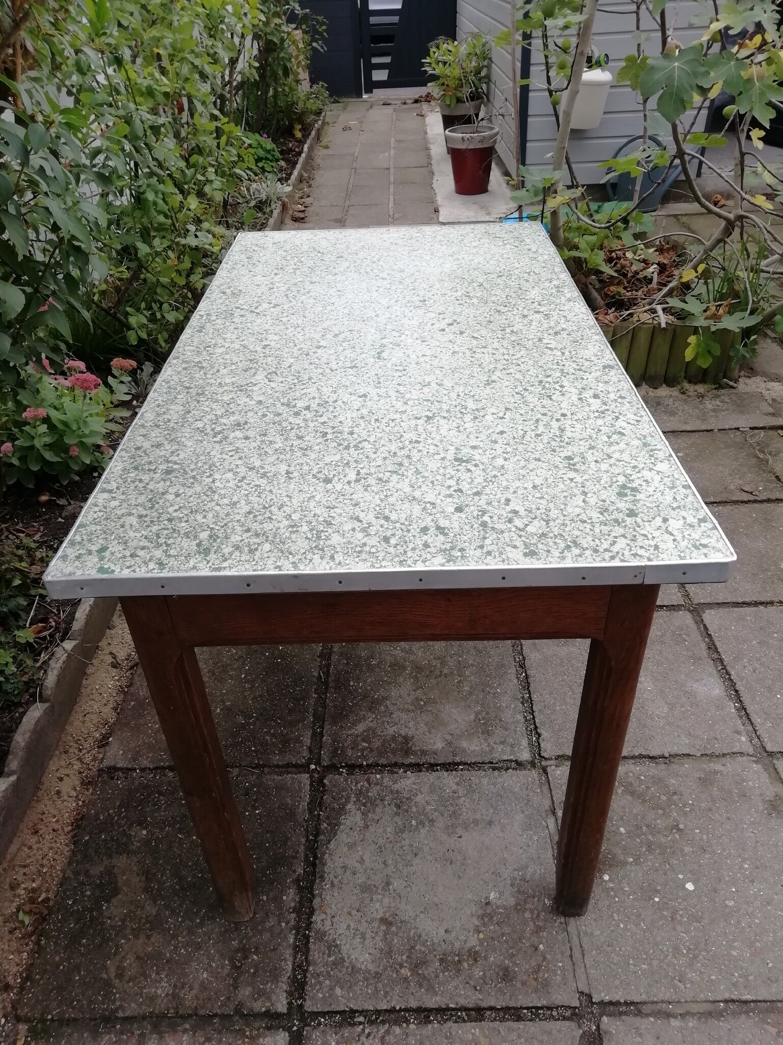 1950s oak kitchen table
