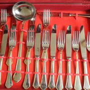 62-piece vintage stainless steel cutlery set, Eme 18/10, Italy