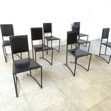 Vintage post modern dining chairs, set of 8