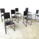 Vintage post modern dining chairs, set of 8