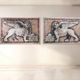 Peintures "lions de venise" par gio magri, set de 2, 1970s