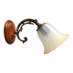 Frosted glass tulip wall light