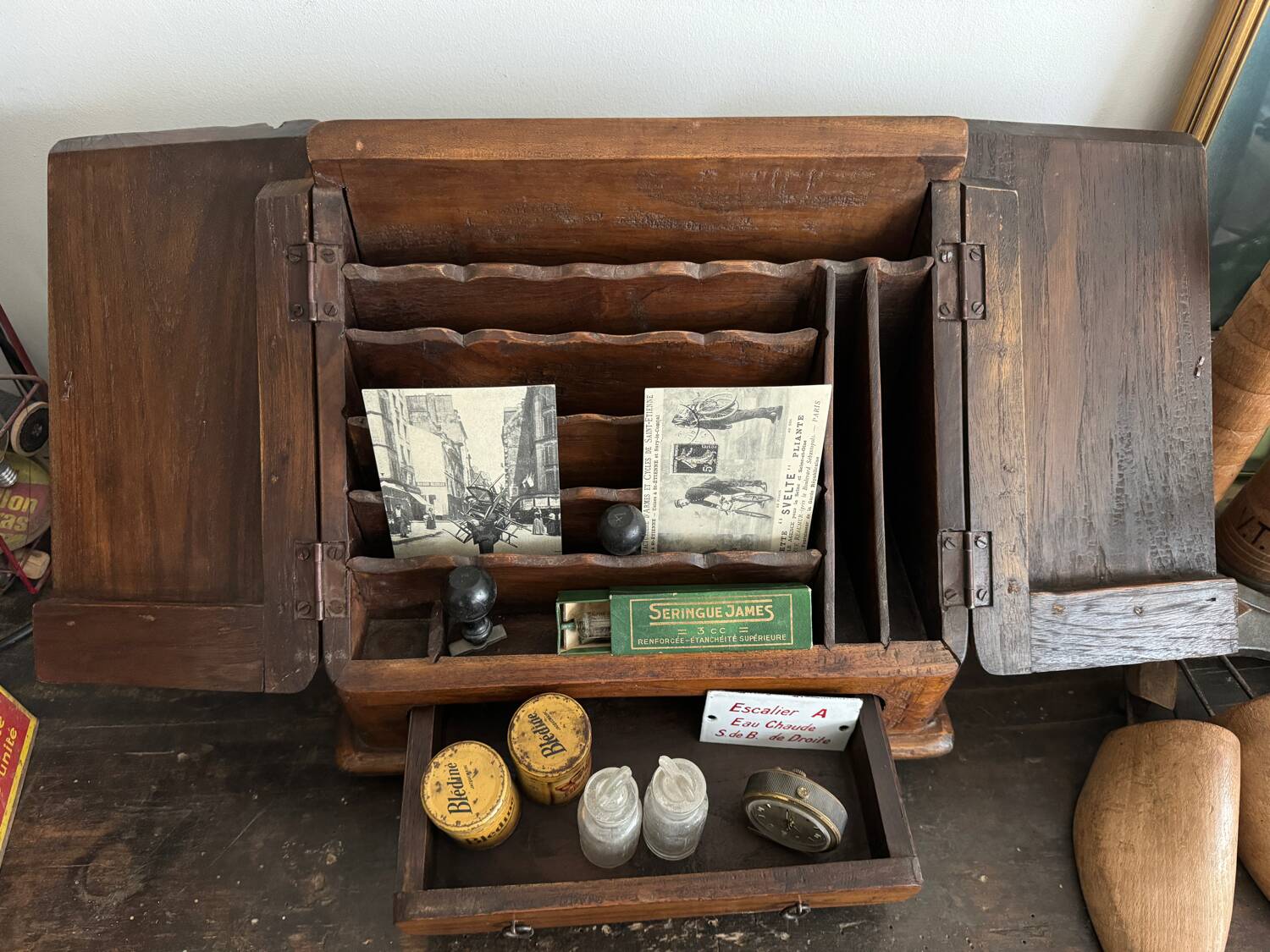 Small wooden storage unit