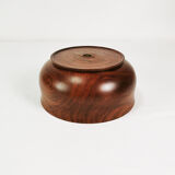Large teak bowl and salad spoons, Denmark, 1960s