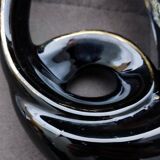 Art Pottery Vase Serpent Stoneware Flame Large Fire Signed: Verdelais.